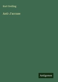 Enlarge image Cover: Anti-J'accuse - Antigonos Verlag