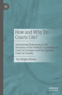 Abbildung von: How and Why Do Courts Cite? - Palgrave Macmillan