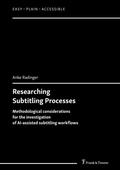 Cover: Researching Subtitling Processes - Frank & Timme