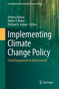 Enlarge image Cover: Implementing Climate Change Policy - Springer
