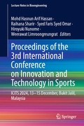 Cover: Proceedings of the 3rd International Conference on Innovation and Technology in Sports - Springer