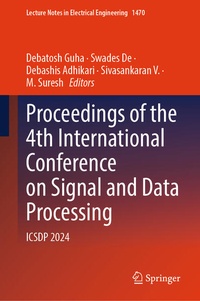 Enlarge image Cover: Proceedings of the 4th International Conference on Signal and Data Processing - Springer