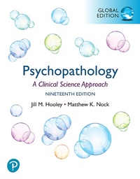 Abbildung von: Psychopathology: A Clinical Science Approach, Global Edition - Pearson Education Limited