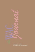 Cover: WAC Journal 35 (2024) - Parlor Press