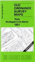 Cover: York Micklegate & The Station 1851 - Alan Godfrey Maps
