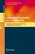 Cover: Languages of Cooperation and Communication - Springer
