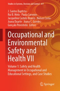 Abbildung von: Occupational and Environmental Safety and Health VII - Springer