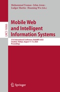 Cover: Mobile Web and Intelligent Information Systems - Springer