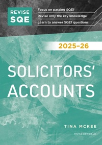 Abbildung von: Revise SQE Solicitors' Accounts 2025/26 - Fink Publishing Ltd
