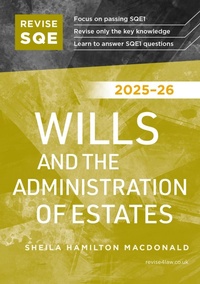 Abbildung von: Revise SQE Wills and the Administration of Estates 2025/26 - Fink Publishing Ltd