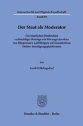 Abbildung von: Der Staat als Moderator - Duncker & Humblot