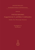 Cover: Poetae Minores. Sangspr&uuml;che des 13. und fr&uuml;hen 14. Jahrhunderts - Reichert Verlag