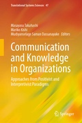 Cover: Communication and Knowledge in Organizations - Springer