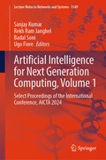 Cover: Artificial Intelligence for Next Generation Computing, Volume 1 - Springer