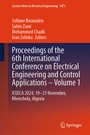 Cover: Proceedings of the 6th International Conference on Electrical Engineering and Control Applications - Volume 1 - Springer