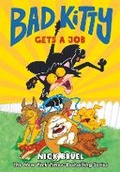 Cover: Bad Kitty Gets a Job (Graphic Novel) - Roaring Brook Press