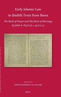 Cover: Early Islamic Law in ?adith Texts from Basra - Brill