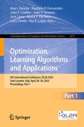 Bild: Optimization, Learning Algorithms and Applications - Springer
