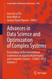 Enlarge image Cover: Advances in Data Science and Optimization of Complex Systems - Springer