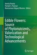 Cover: Edible Flowers: Source of Phytonutrients, Valorization and Technological Advancements - Springer