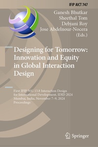 Abbildung von: Designing for Tomorrow: Innovation and Equity in Global Interaction Design - Springer