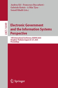 Abbildung von: Electronic Government and the Information Systems Perspective - Springer