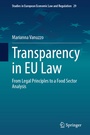 Cover: Transparency in EU Law - Springer