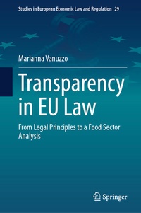 Enlarge image Cover: Transparency in EU Law - Springer