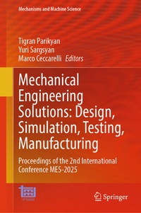Enlarge image Cover: Mechanical Engineering Solutions: Design, Simulation, Testing, Manufacturing - Springer