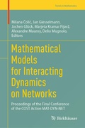 Cover: Mathematical Models for Interacting Dynamics on Networks - Birkh&auml;user
