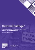 Cover: Universal Suffrage? - The Constitution Society