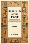 Cover: Records of the Past, 2nd Series, Volume IV - Mamba Press