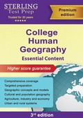 Cover: College Human Geography - Sterling Test Prep