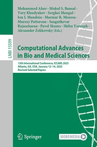 Enlarge image Cover: Computational Advances in Bio and Medical Sciences - Springer