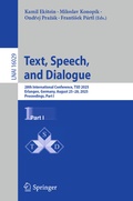 Cover: Text, Speech, and Dialogue - Springer