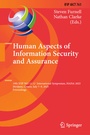 Cover: Human Aspects of Information Security and Assurance - Springer