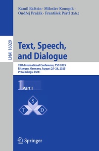 Enlarge image Cover: Text, Speech, and Dialogue - Springer