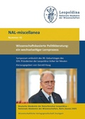 Cover: Wissenschaftsbasierte Politikberatung: ein wechselseitiger Lernprozess - Wissenschaftliche Verlagsgesellschaft