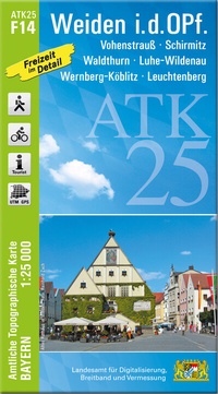 Abbildung von: ATK25-F14 Weiden i.d.OPf. (Amtliche Topographische Karte 1:25000) - Landesamt für Digitalisierung, Breitband und Vermessung, Bayern