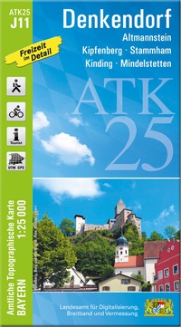 Abbildung von: ATK25-J11 Denkendorf (Amtliche Topographische Karte 1:25000) - Landesamt für Digitalisierung, Breitband und Vermessung, Bayern