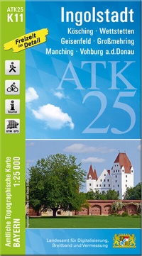 Abbildung von: ATK25-K11 Ingolstadt (Amtliche Topographische Karte 1:25000) - Landesamt für Digitalisierung, Breitband und Vermessung, Bayern