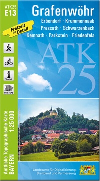 Abbildung von: ATK25-E13 Grafenwöhr (Amtliche Topographische Karte 1:25000) - Landesamt für Digitalisierung, Breitband und Vermessung, Bayern