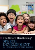 Cover: The Oxford Handbook of Speech Development in Languages of the World - Oxford University Press