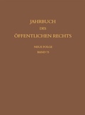 Abbildung von: Jahrbuch des öffentlichen Rechts der Gegenwart. Neue Folge - Mohr Siebeck