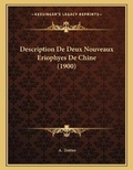 Cover: Description De Deux Nouveaux Eriophyes De Chine (1900) - Kessinger Publishing