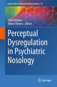 Abbildung von: Perceptual Dysregulation in Psychiatric Nosology - Springer