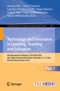 Cover: Technology and Innovation in Learning, Teaching and Education - Springer