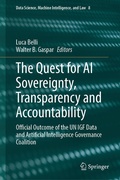 Cover: The Quest for AI Sovereignty, Transparency and Accountability - Springer