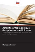 Cover: Activite antidiabetique des plantes medicinales - Editions Notre Savoir
