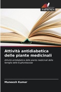 Cover: Attivita antidiabetica delle piante medicinali - Edizioni Sapienza